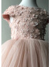 Floral Lace Tulle Flower Girl Dress